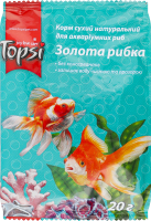 Корм сухий натуральний для акваріумних риб Золота рибка Topsi м/у 20г