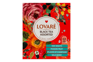 Чай чорний Асорті Lovare к/у 32х2г