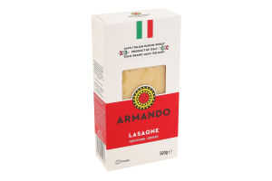 Изделия макаронные из твердых сортов пшеницы группа А Lasagne Armando к/у 500г
