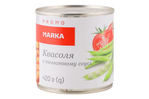 Фасоль в томатном соусе стерилизованная Marka Promо ж/б 420г