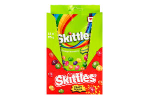 Драже жевательные в разноцветной сахарной оболочке Кисломикс Skittles м/у 95г