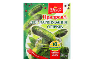 Приправа для маринування огірків Деко м/у 30г