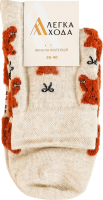Шкарпетки жіночі Легка хода №5661 23-25 беж меланж