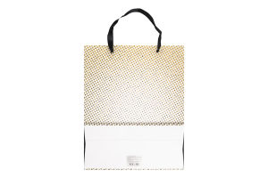 Пакет подарунковий з глітером 26*32*12см