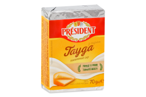 Сир плавлений 38% з сиром Гауда President м/у 70г