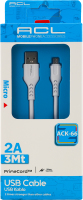 Кабель для смартфону 3м Micro 2А №ACK-66 ACL 1шт
