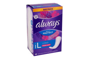 Прокладки щоденні Дейлі Протект лонг ароматизовані 48шт Олвейс