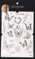 Тату Tattooshka Метелики та квіти