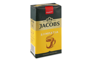 Кофе натуральный жареный молотый Симпатия Jacobs м/у 250г