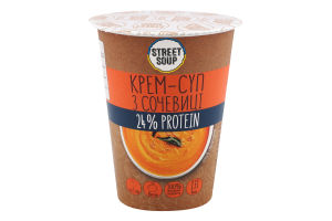 Крем-суп швидкого приготування з сочевиці 50г стакан Стріт суп