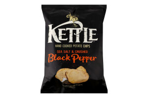Чипси Kettle з морською сіллю та мел чорним перцем