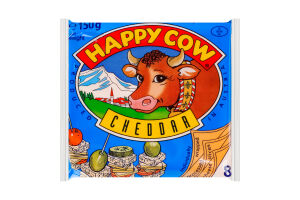 Сыр плавленый ломтиками Чеддер Happy Cow м/у 150г