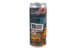 Пиво 0.33л 3% светлое нефильтрованное неосветленное непастеризованное Gaijin Tomato gose Underwood Brewery ж/б