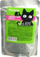 Корм д/котів Pitomets М'ясний мікс 100г пауч