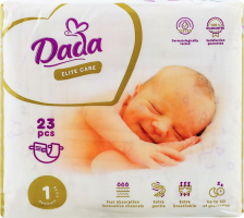 Підгузки дитячі Elite Care 1 Newborn 2-5кг 23шт Dada