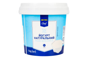 Йогурт 3% натуральный Metro Chef ведро 1кг