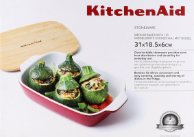 Форма для випічки KitchenAid з кришкою черв 1,9л