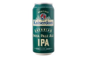 Пиво 0.44л 5.1% светлое нефильтрованное неосветленное пастеризованное Bavarian IPA Kaiserdom ж/б