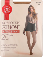 Колготи жіночі бежеві 20ден р.3 ТМ "1"