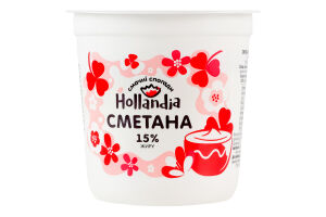 Сметана 15% Hollandia ст 300г