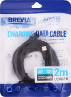 Кабель Brevia USB-MicroUSB black zip 1м 51100BUMZ1