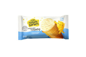 Морозиво Планета Бомверс Пломбір стакан 70г