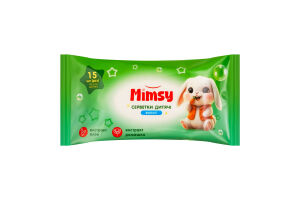 Серветки вологі Mimsy дитячі