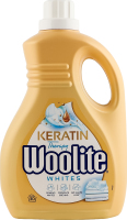 Средство для стирки жидкое для светлых и белых тканей с кератином Woolite 1.8л