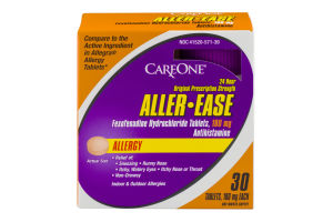 CareOne Aller-Ease Fexofenadine Hydrochloride Tablets