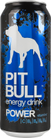 Напиток энергетический безалкогольный сильногазированный Power Pit Bull ж/б 500мл