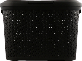 Кошик 30л коричневий з кришкою Diomedea