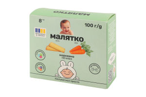 Печенье для детей от 8мес Морковное Малятко к/у 100г
