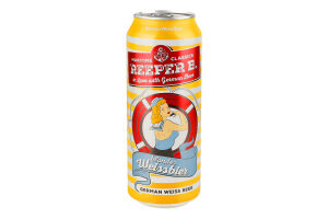 Пиво 0.5л 5.4% светлое нефильтрованное Blondes Weissbier Reeper В ж/б