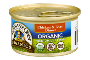Newman's Own Organics Chicken & Liver Dinner Organic Premium Cat Food