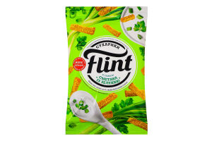 Сухарики пшенично-житні Сметана із зеленню Flint м/у 60г
