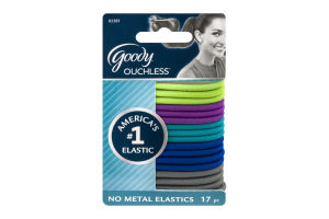 Goody Ouchless No Metal Elastics - 17 CT