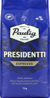Кофе натуральный в зернах Espresso Presidentti Paulig м/у 1кг