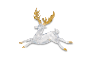 Підвіска новорічна Лось шампань 11,5*14см КМ
