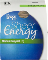 L'eggs Sheer Energy Medium Support Leg Sheer Panty B Nude