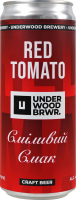 Пиво 0.33л 4.2% світле нефільтроване неосвітлене непастеризоване Red tomato Craft beer Underwood Brewery з/б