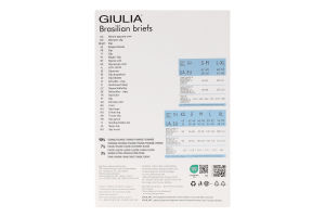 Труси жіночі Giulia Brasilian black S/M