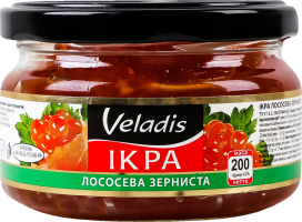Икра лососевая зернистая Veladis с/б 200г