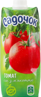 Сок стерилизованный с мякотью Томат Садочок т/п 500мл