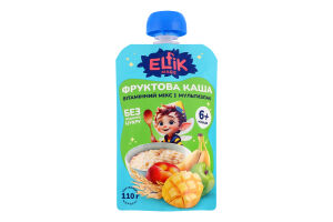 Каша для детей от 6мес фруктовая Витаминный микс-мультизлак Elfik Magic д/п 110г