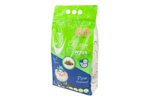 Наполнитель кошачий белый Pine perfumed Super Premium VanCat 5кг