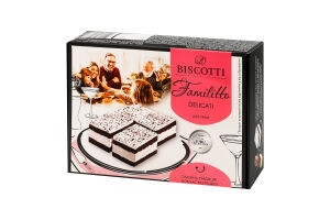 Тістечко бісквітне Delicati Familitto Biscotti к/у 650г