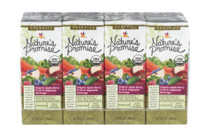 Nature's Promise Organic Apple Berry Fruit & Vegetable Beverage - 8 CT