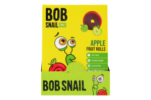 Конфеты фруктовые натуральные Яблоко Roll Bob Snail к/у 10х10г