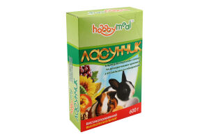 Корм д/морських свинок та декоративних кроликів Ласунчик 600г коробка Hobby Meal