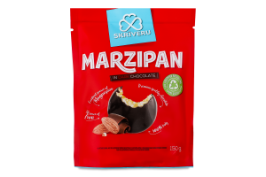 Марципан в чорному шоколаді 150г д/п Skriveru